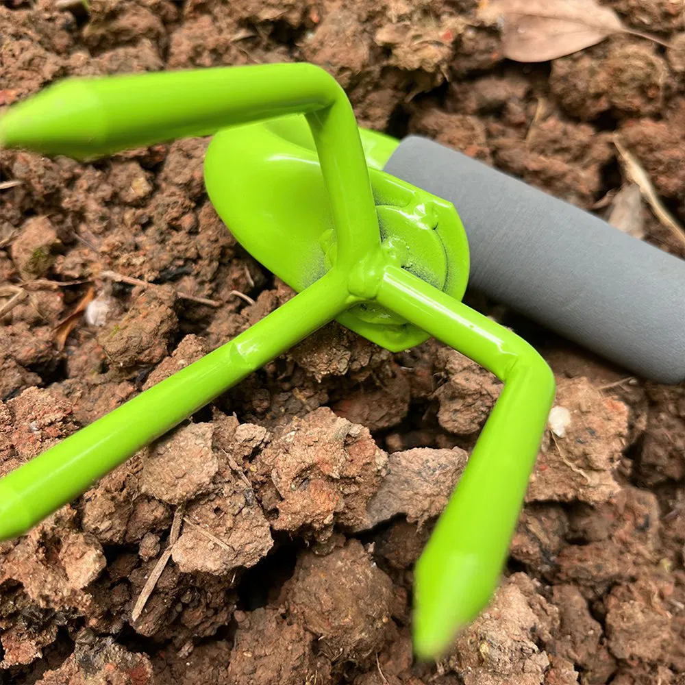 Small Hand Scarifier 3 Tooth Manual Soil Tiller