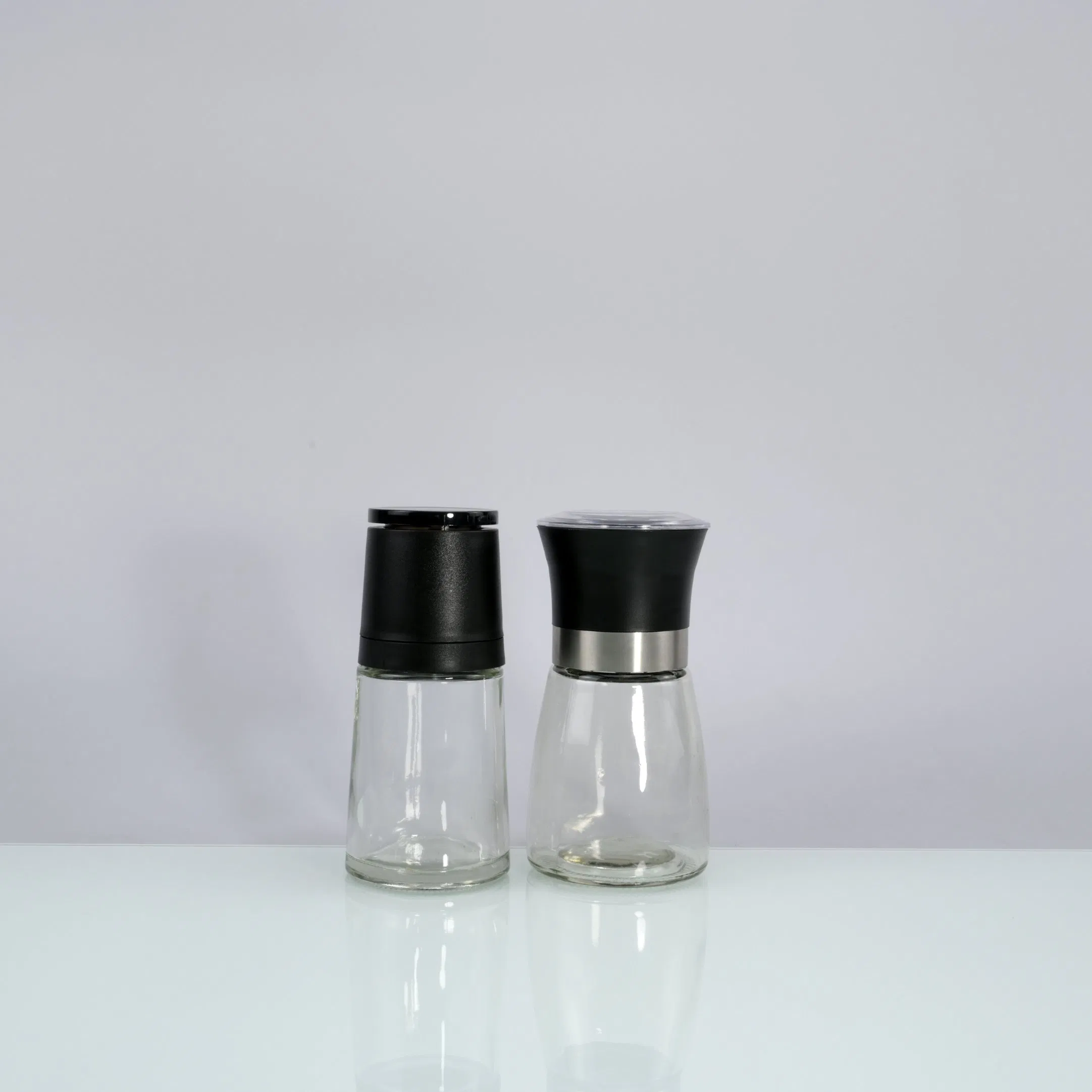 Wholesale 80ml 100ml 180ml Salt & Pepper Glass Grinders