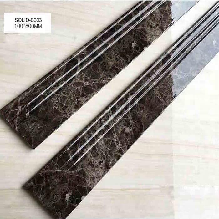 100*800mm European Modern Design Artificial Marble Baseboard Manufacturer