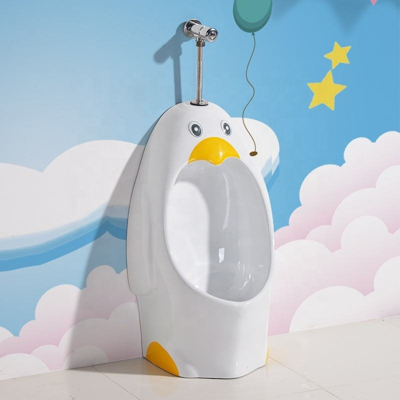 Wholesale Cartoon Sanitary Ware Ceramic Wall Hung Urinal for Kid