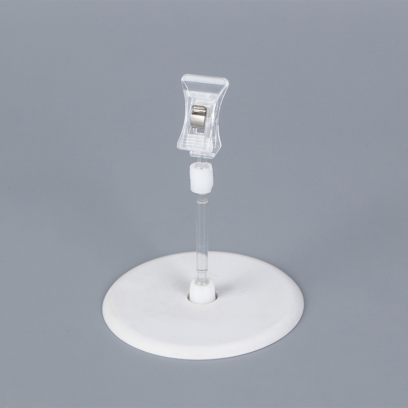 High Quality Supermarket Price Tag Transparent Plastic Rotating Pop Clip
