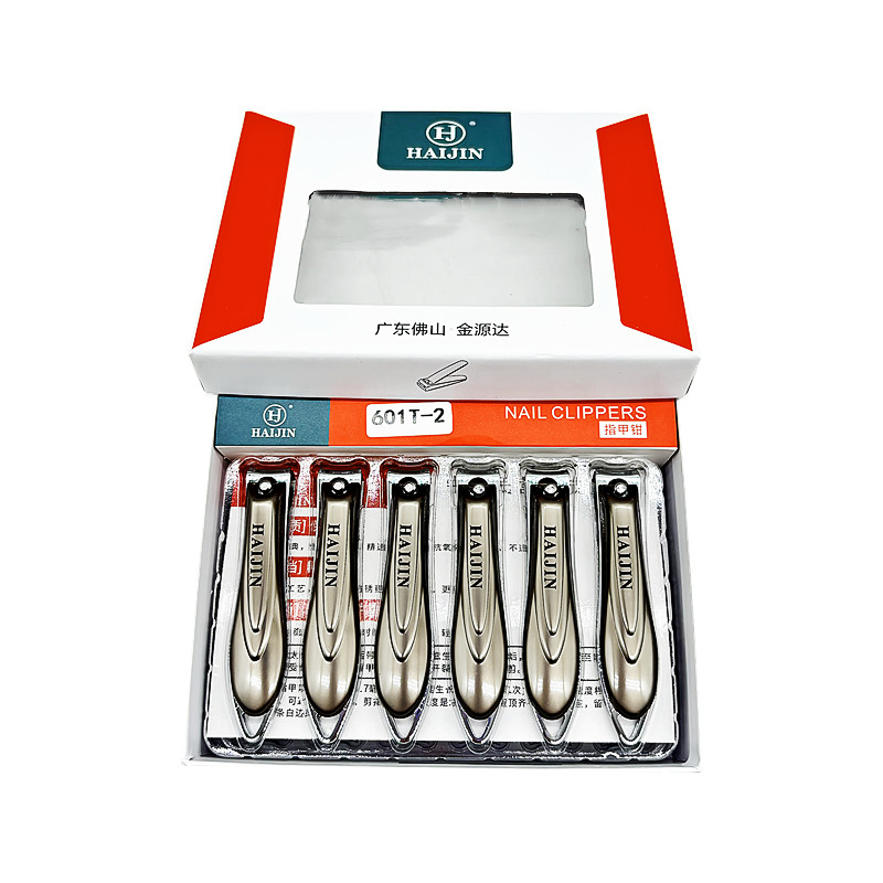Hj 601t-2 Foshan Factory Carbon Steel Large Toe Manicure Tool Flat Edge Sharp Carbon Steel Nail Clippers Household