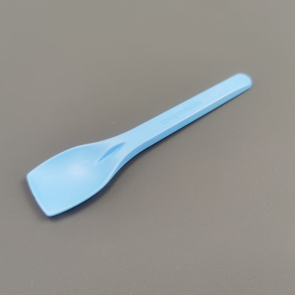 100% Biodegradable Disposable Cpla Knife Spoon Heat Resistant Reusable Compostable Tableware Cutlery PLA Spoon