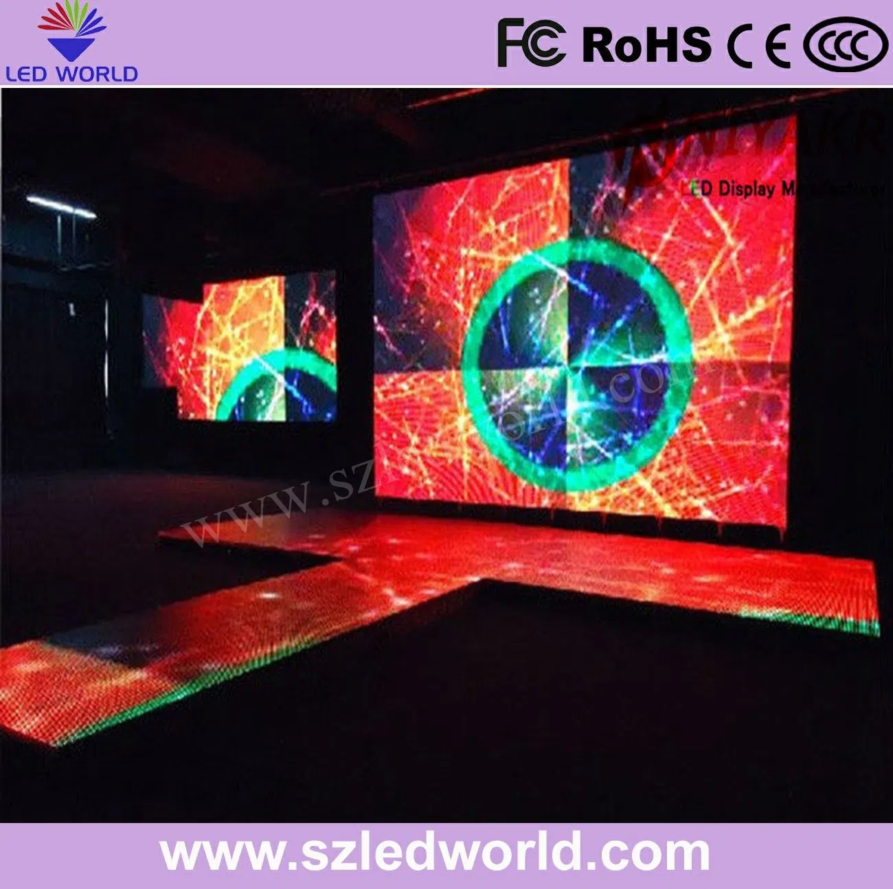 P3.91 P4.81 P6.25 HD High Brightness Interactive Dancing Floor LED Screen for Wedding Party
