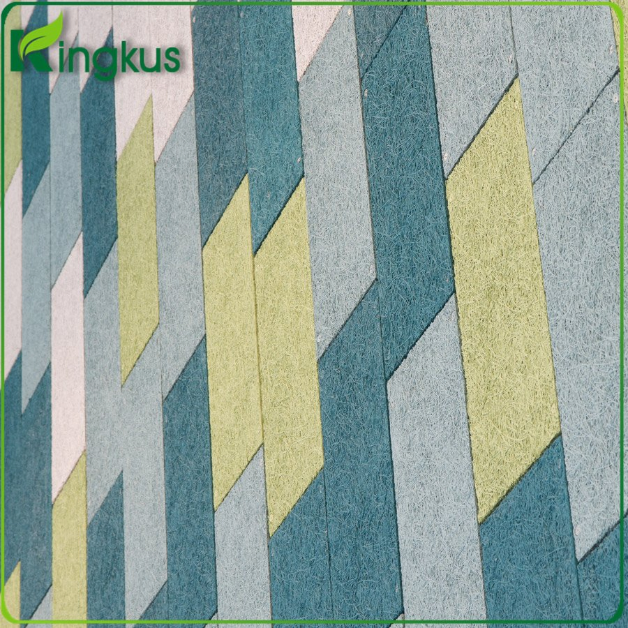 Rectangle Design Decoration Wood Wool Acoustic Ceiling Board