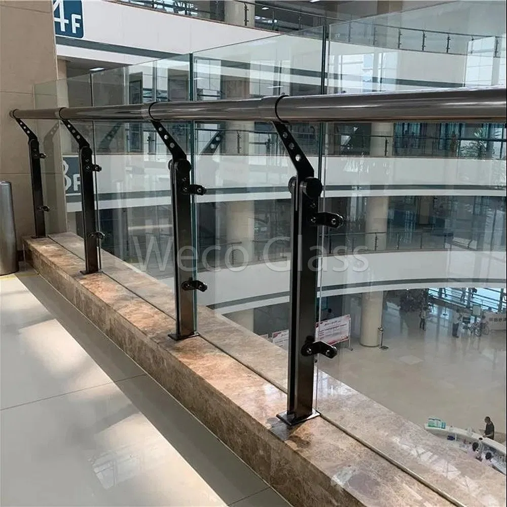 Scratch-Resistant Bronze Grey Blue Colored Toughened Low-Iron Tempered Glass for Industrial Buildings