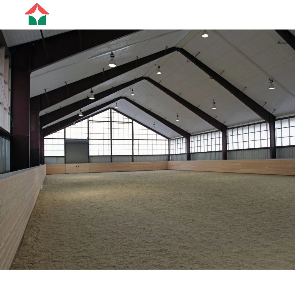 Strong Prefabricated Steel Sturctures Covered Indoor Horse Riding Arena