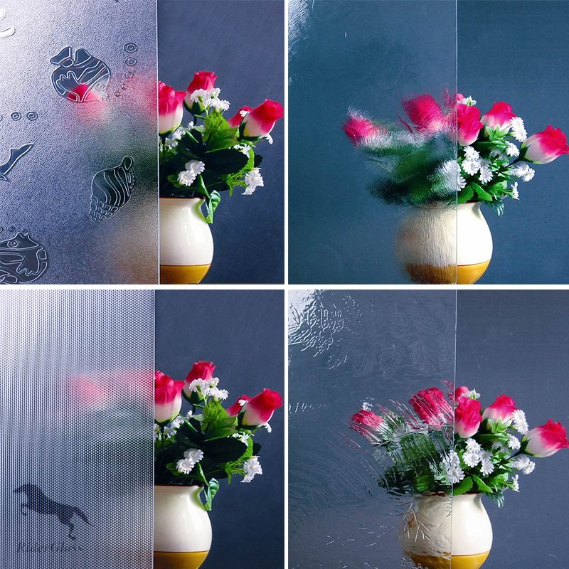 3-8mm Clear Baroque Patterned Glass