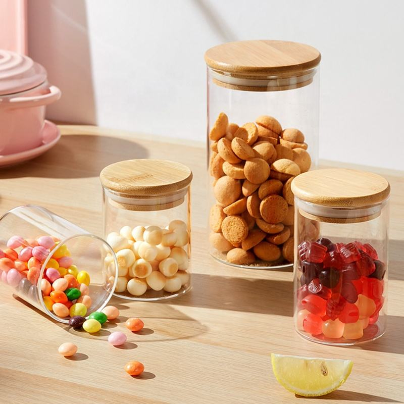 Kitchen High Borosilicate Glass Storage Jars Spice Bottle