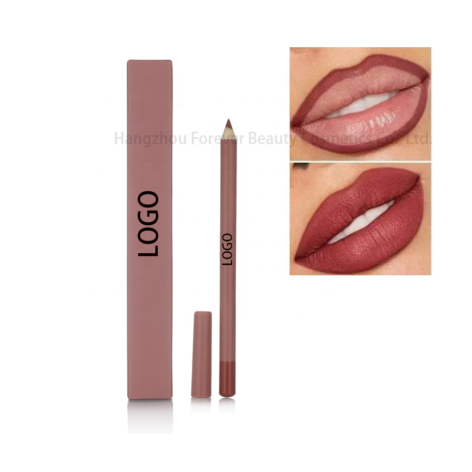 Customizable Dark Brown High Pigment Pencil Creamy Matte Vegan Lip Liner with Private Label