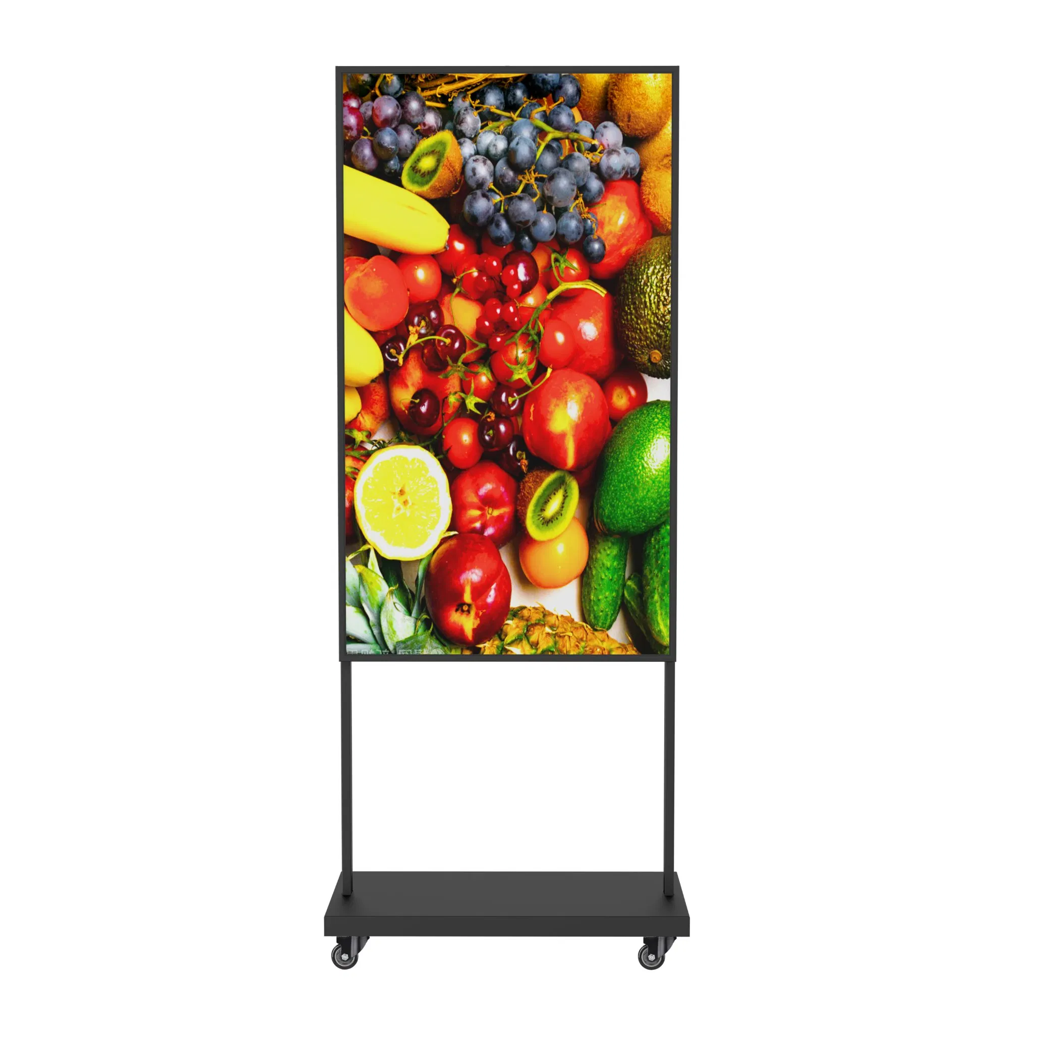 Semi Outdoor High Brightness 2500 Nits Digital Poster Signage Advertising LCD Screen Display Floor Stand Window Display for Menu