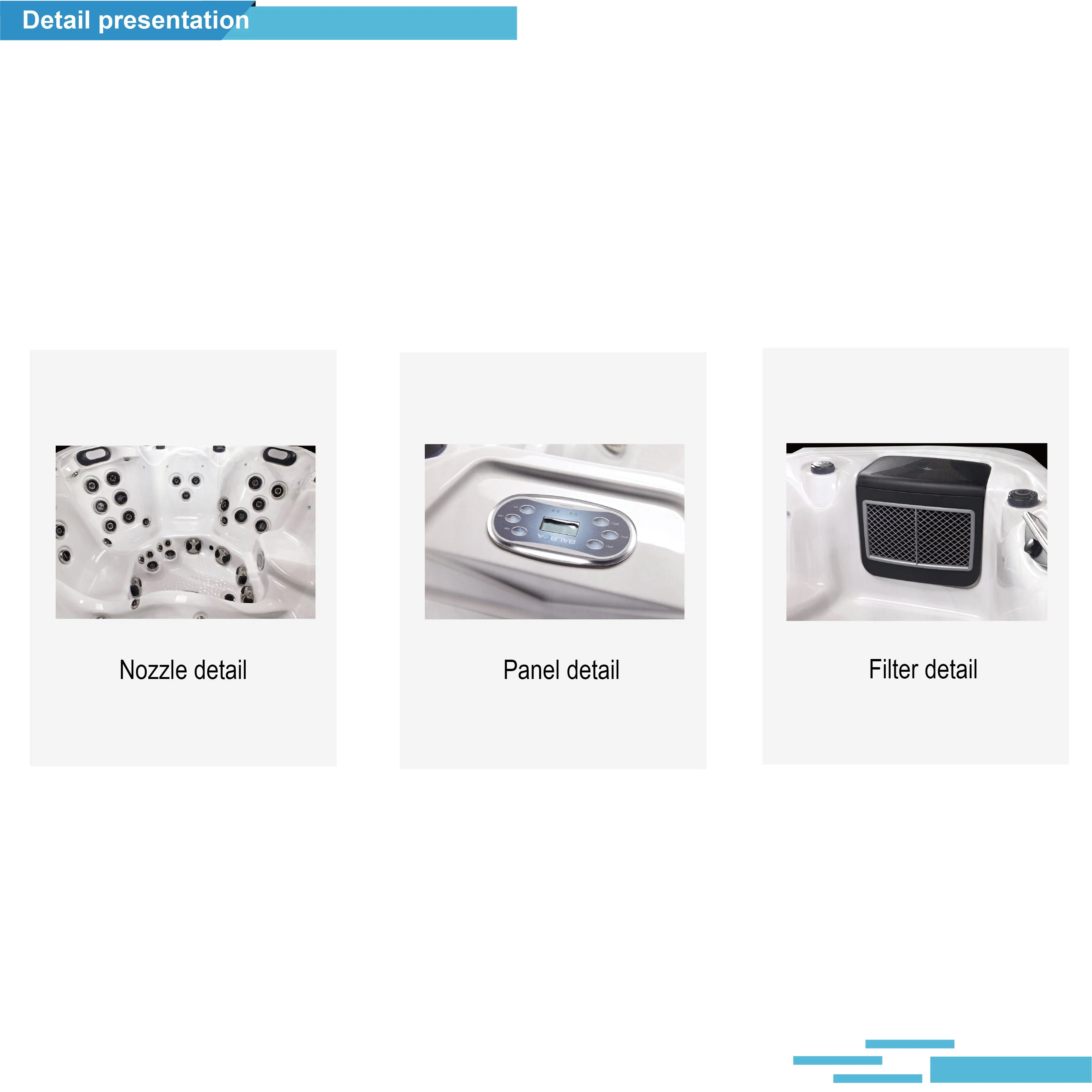 Угловая СПА-ванна Balboa на 5-6 человек для улицы