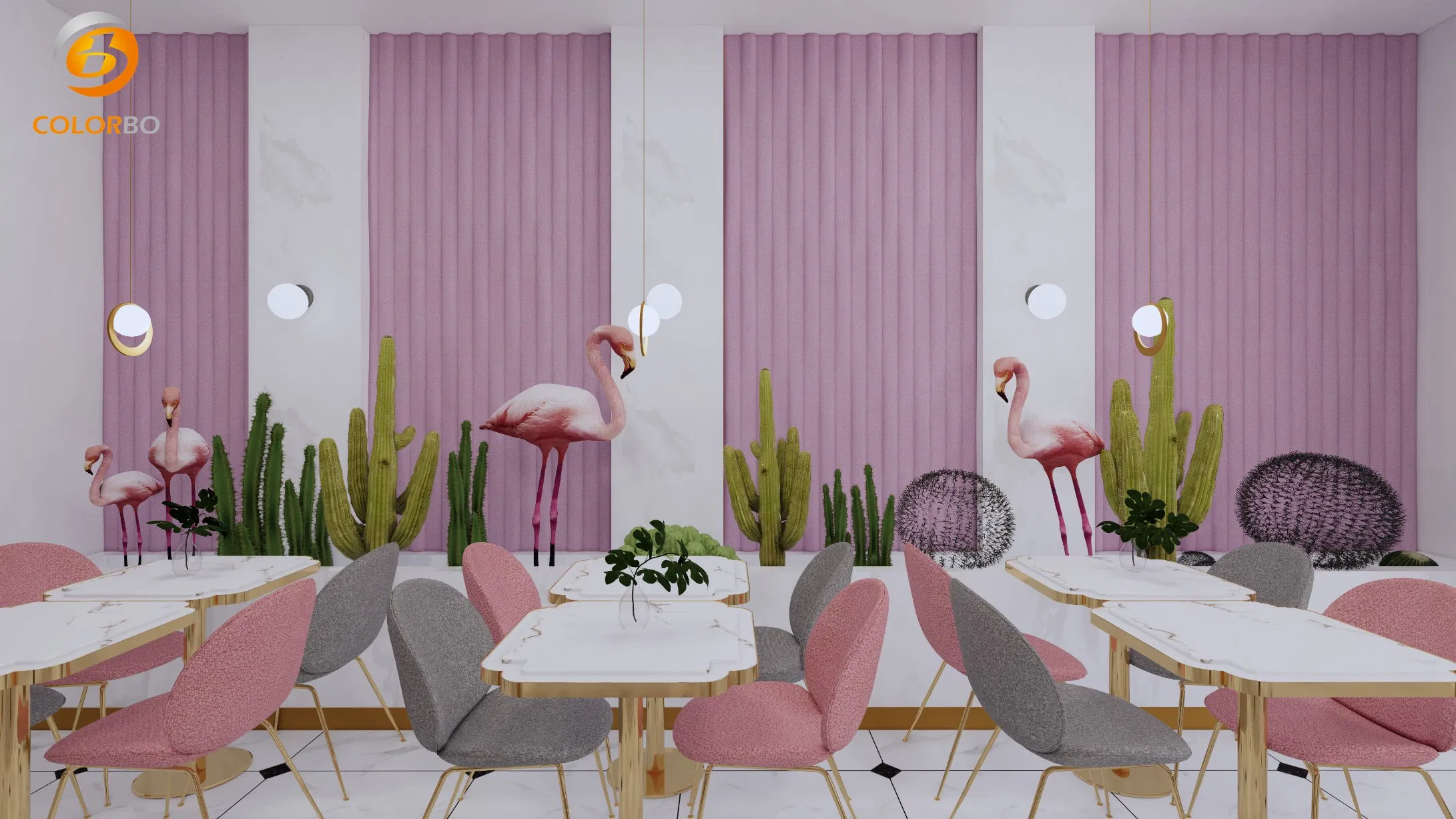 4D PET Embossed Panel Sound-Absorbing Board Wave Acoustic Panel
