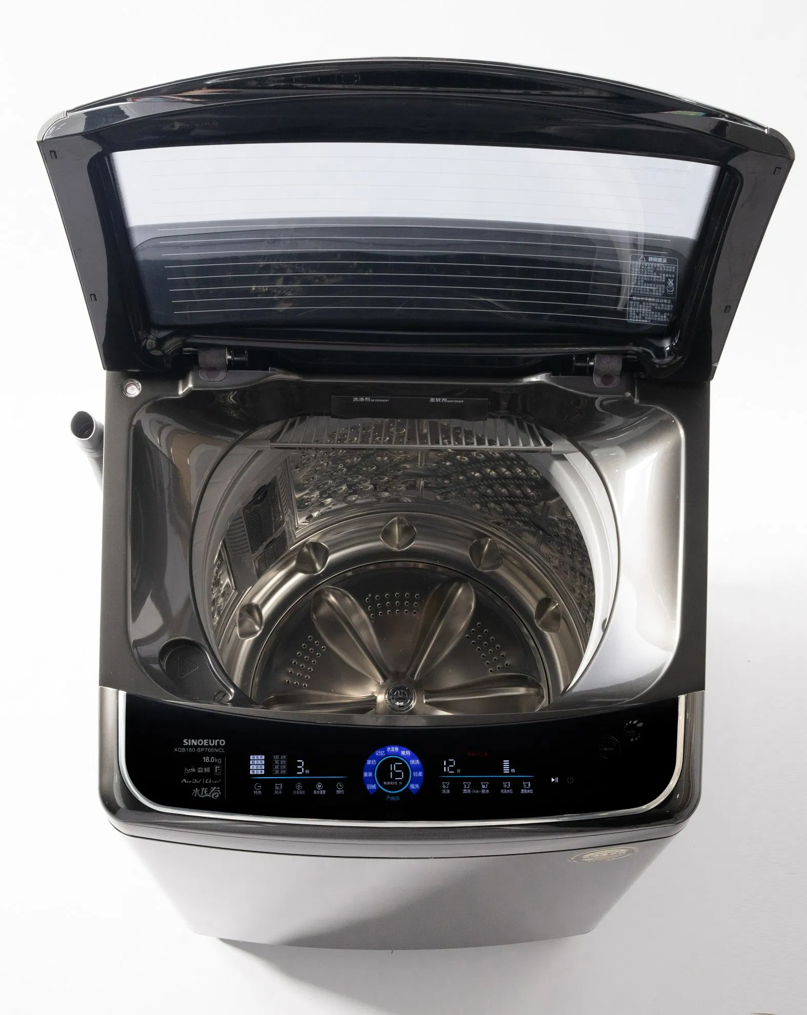 18kg Capacity Top Load Washing Machine with Durable Stainless Steel Design