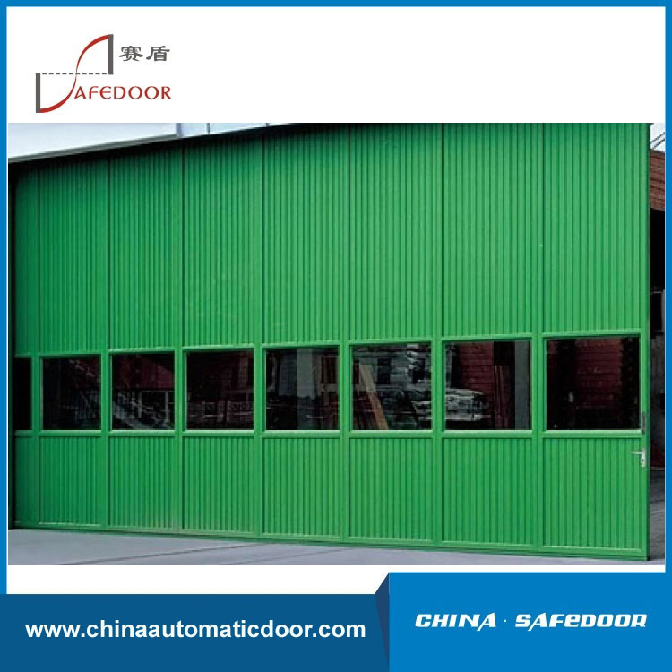 Industrial Sliding Door, Galvanized Steel Surface, PU Foam Injection