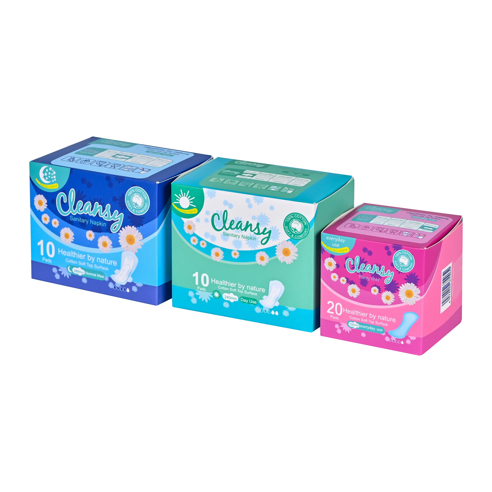 Eco Friendly Day Use Breathable Herbal Anion Chip Sanitary Napkin Sanitary Pad Manufacturer