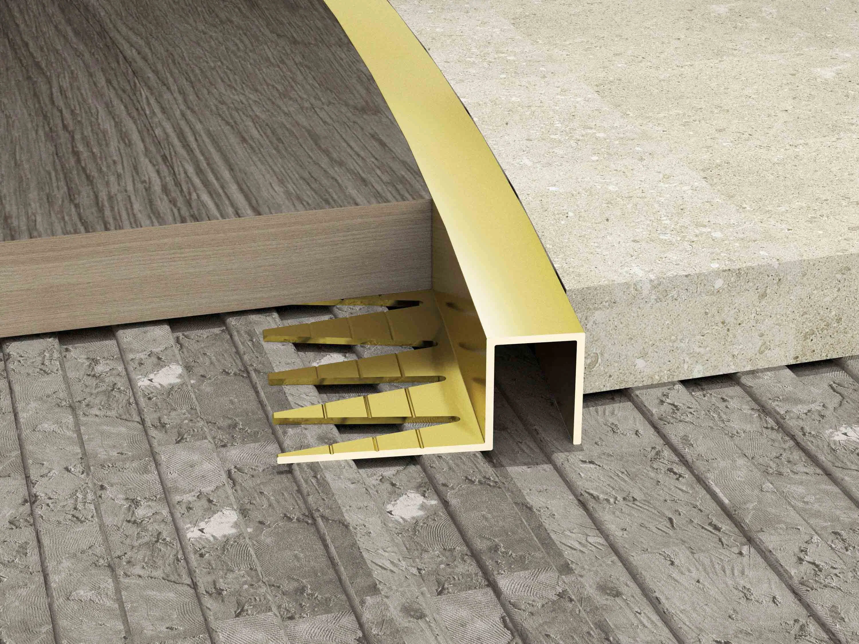 Hero Metal Factory Price Aluminum Alloy Flooring Accessories Angle Strip Trim