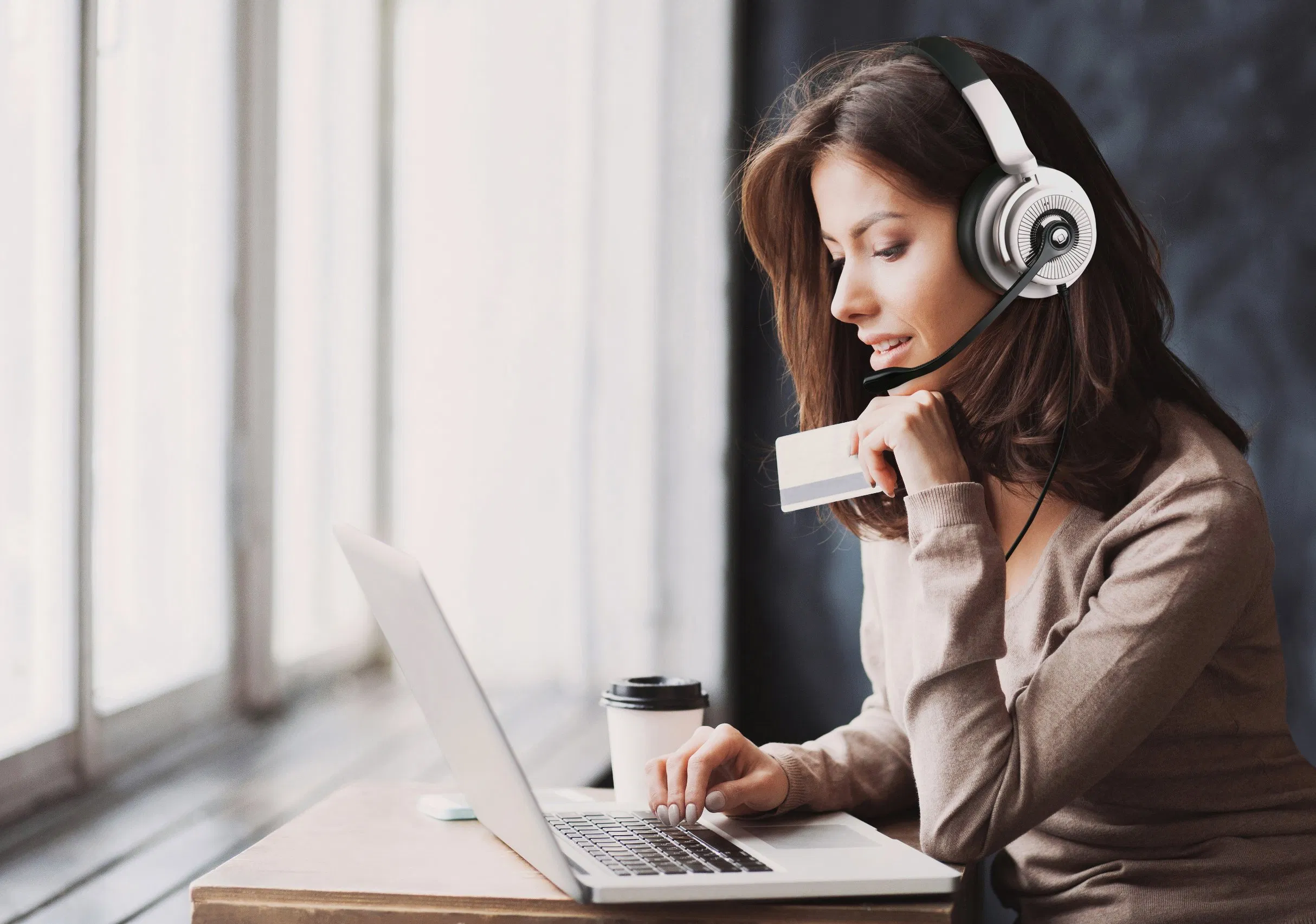 Premium Active Noise Cancelling Over-Ear Wireless Headset with HD Microphone