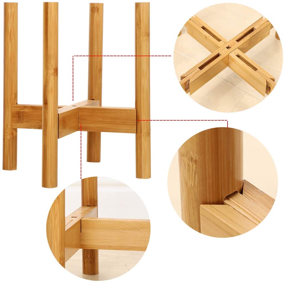 Подставка для растений бамбуковая настольная