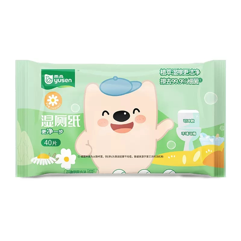 Custom Brand Biodegradable Disposable Wipes Butt Cleaning Wet Toilet Paper Flushable Wipes for Adults