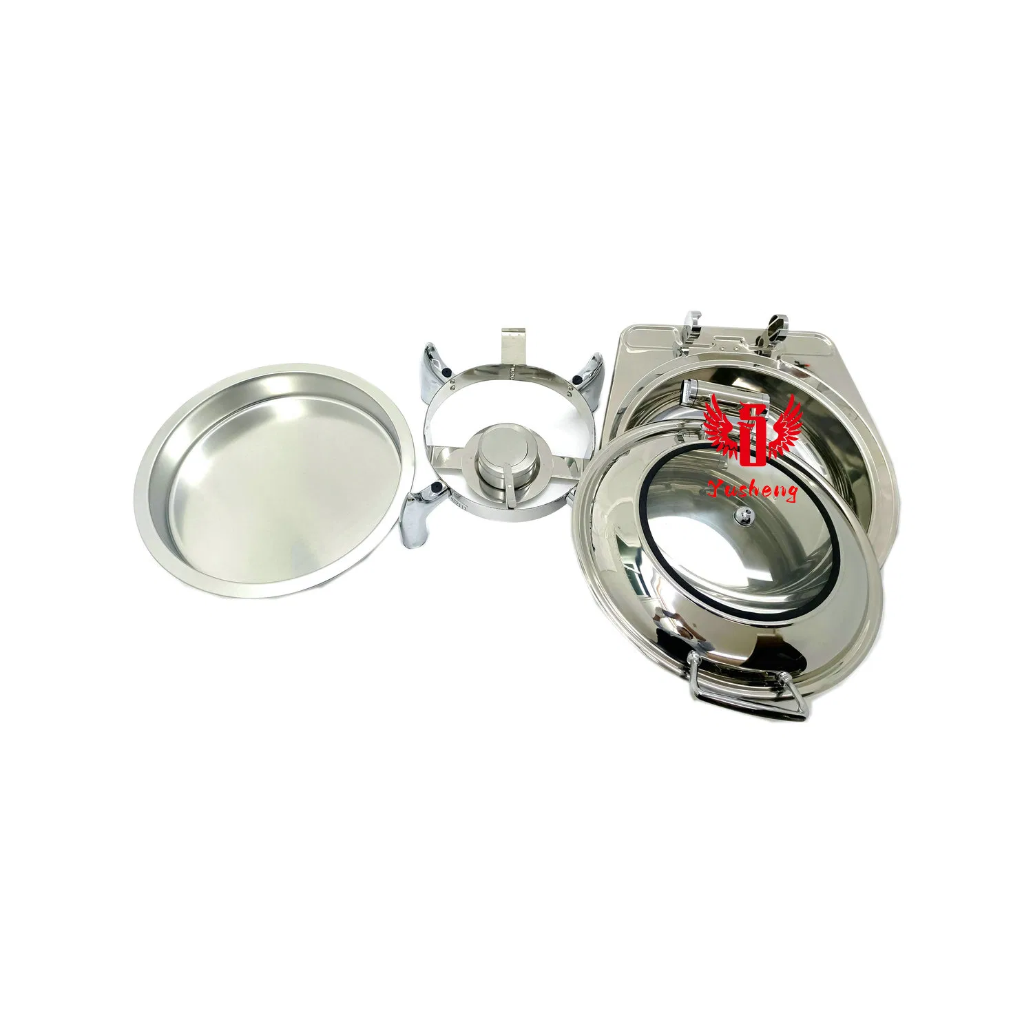 Visible Lid Hydraulic Round Bracket Chafing Dishes China Offer Directly Buffet Dish
