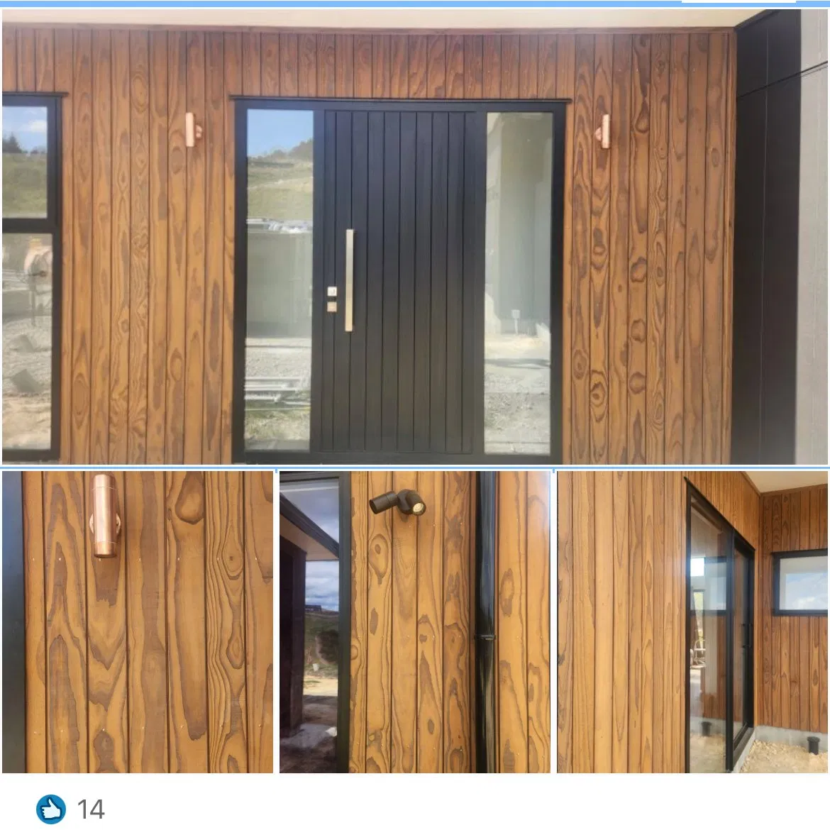 Clear Grade Big Wider 190mm Thermowood New Zealand Radiata Pine Wall Panels