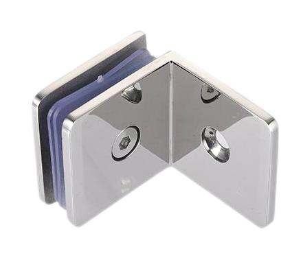 Shower-Glass Bathroom Door Hardware SUS316-Stainless-Steel Patch Fitting Heavy-Duty Wall-Mount Clamp