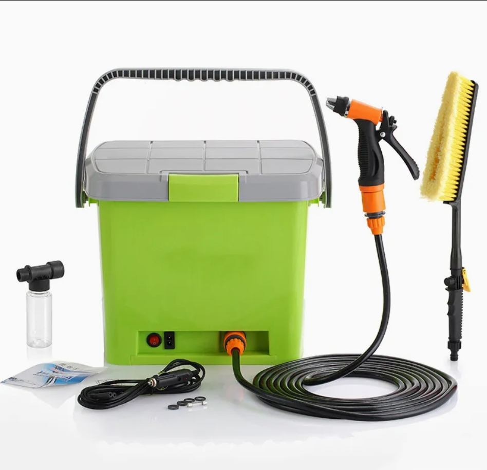 Portable Spray Washer Machine High Pressure 12V DC Water Pump for Car Washing with Tank