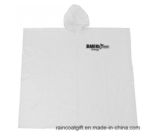 Promotional Adult Heavyweight Poncho PVC Raincoat