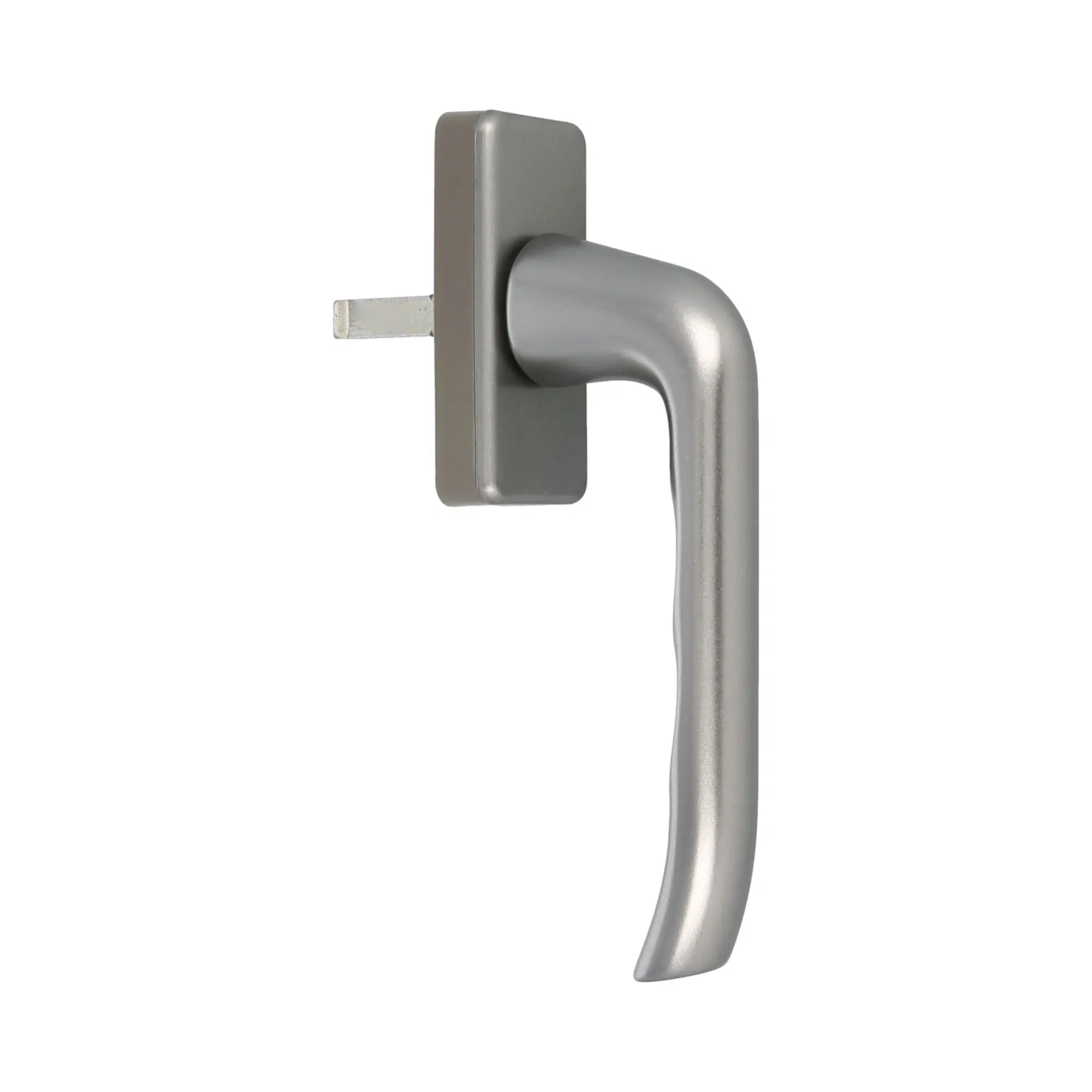 European Spain 360 Degree Stainless Steel Double Bend Oval Base Hollow Tube Window Handle