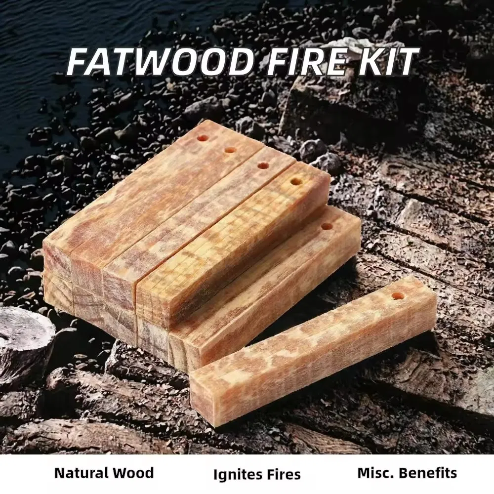 Premium Natural Fatwood Fire Starters Sticks for Camping and Survival