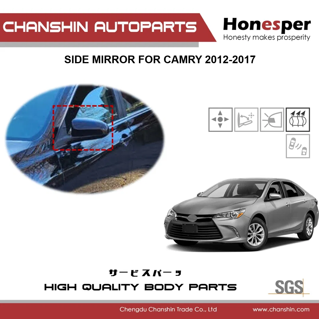 Боковое зеркало для Toyota Camry 2012-2017 (87940-06491, 87910-06491)