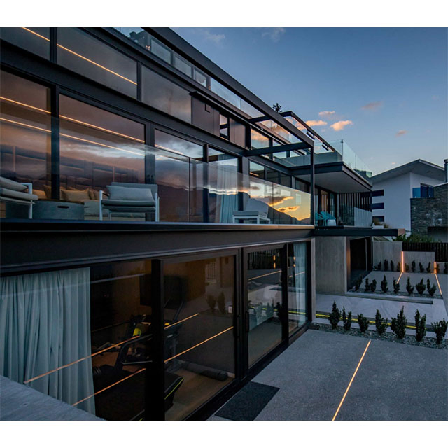 Metal Laminated Glass Fence for Any Building Outside & Inside