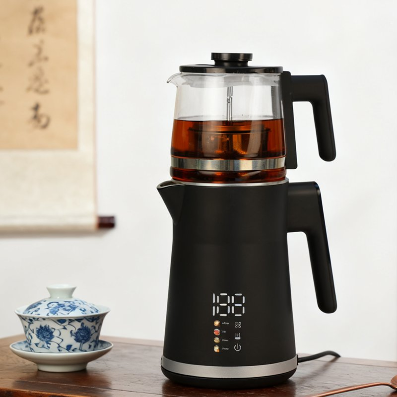 Factory Wholesale Strix Thermostat Kettles 1500W Electric Water Kettle and Tea Maker Set with Touch Control Display Keep Warm