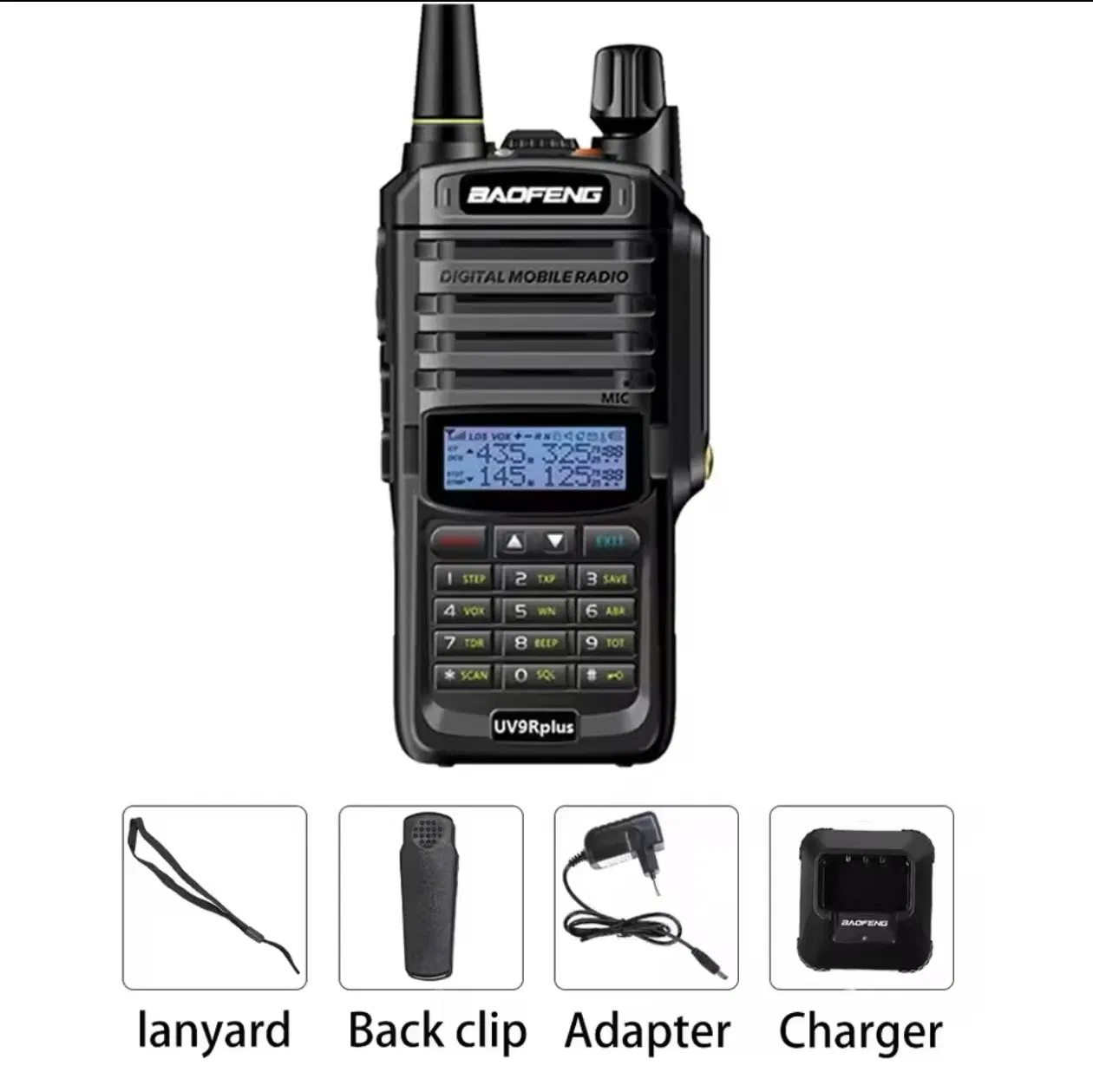 UV-9r Plus High Power Dual Section IP67 Waterproof Walkie Talkie