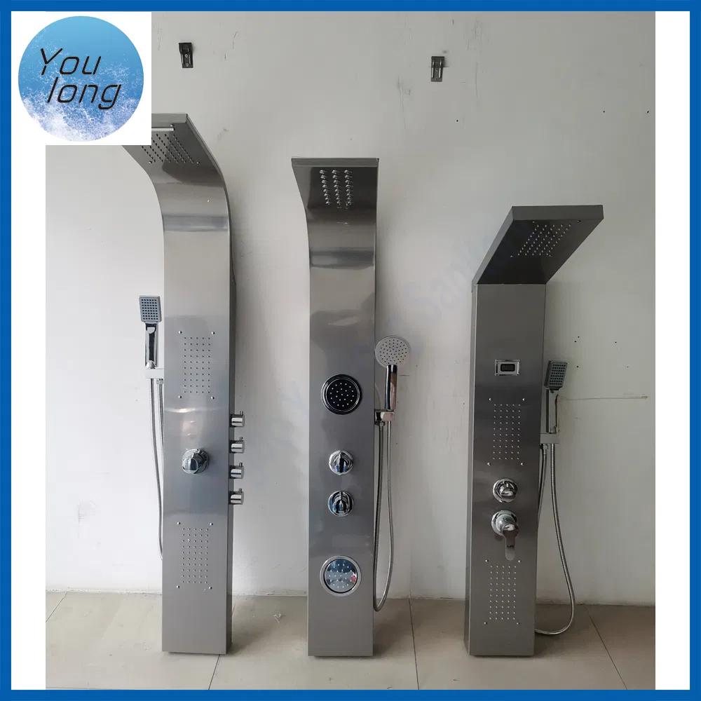 Wall Mounted Multifunctional SPA Stainless Steel LED Shower Panel