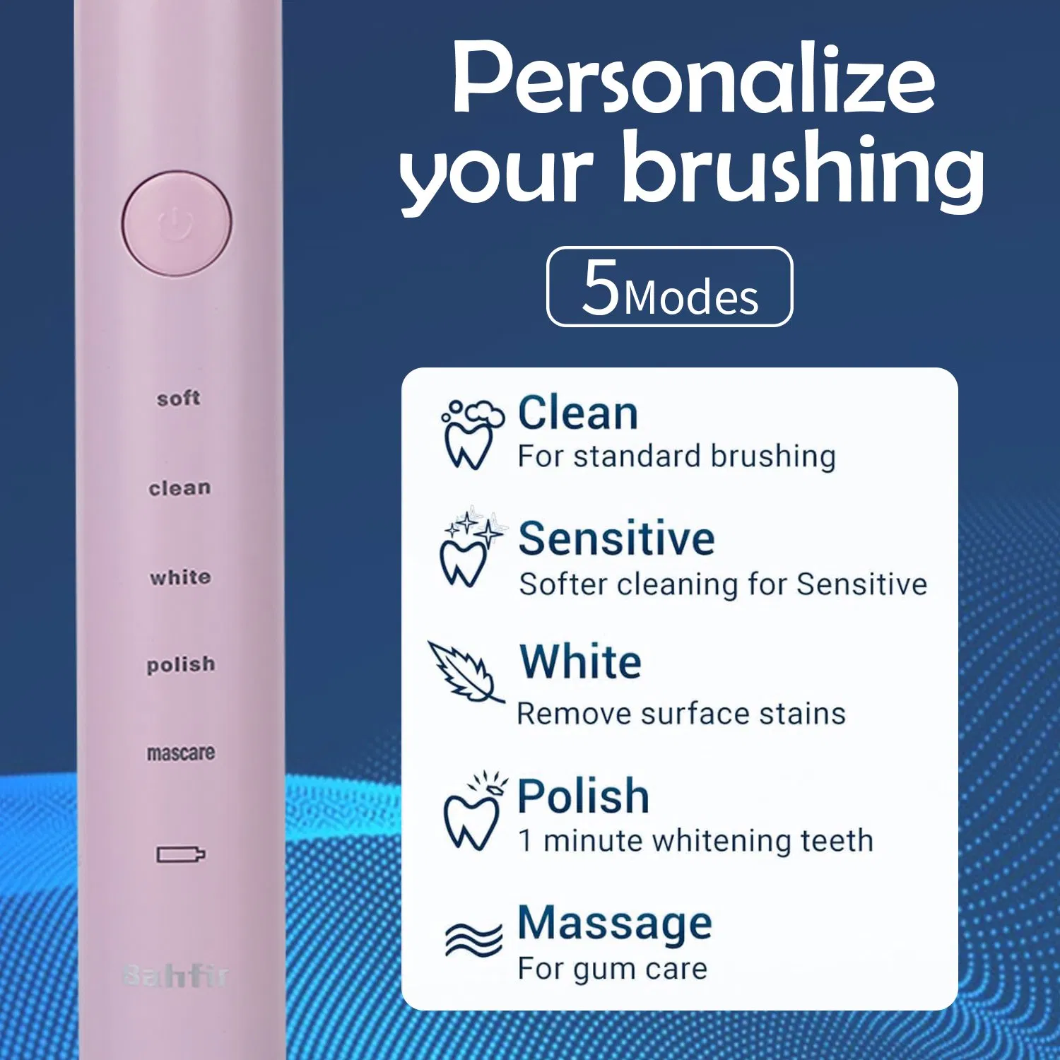 China Manufacturer Long Battery Life Automatic Electric Toothbrush with FDA