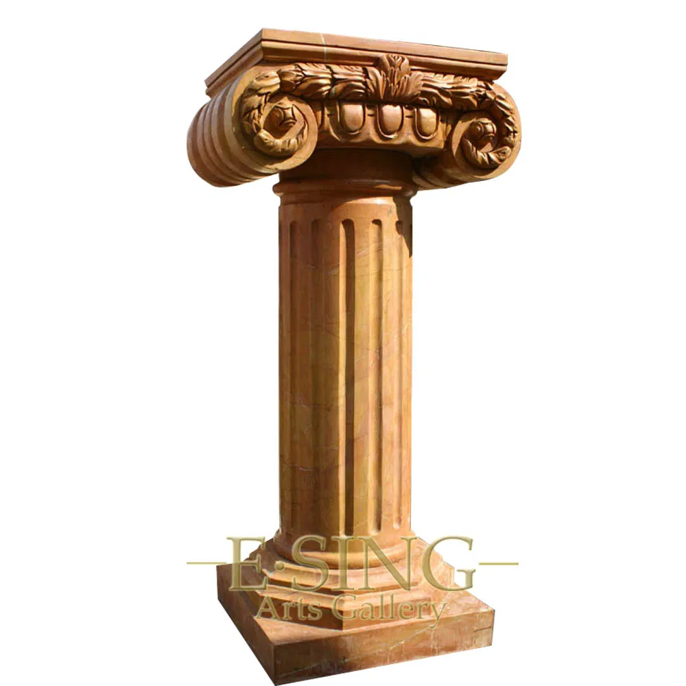 Indoor Decorative Columns Mix Color Marble Small Pedestal