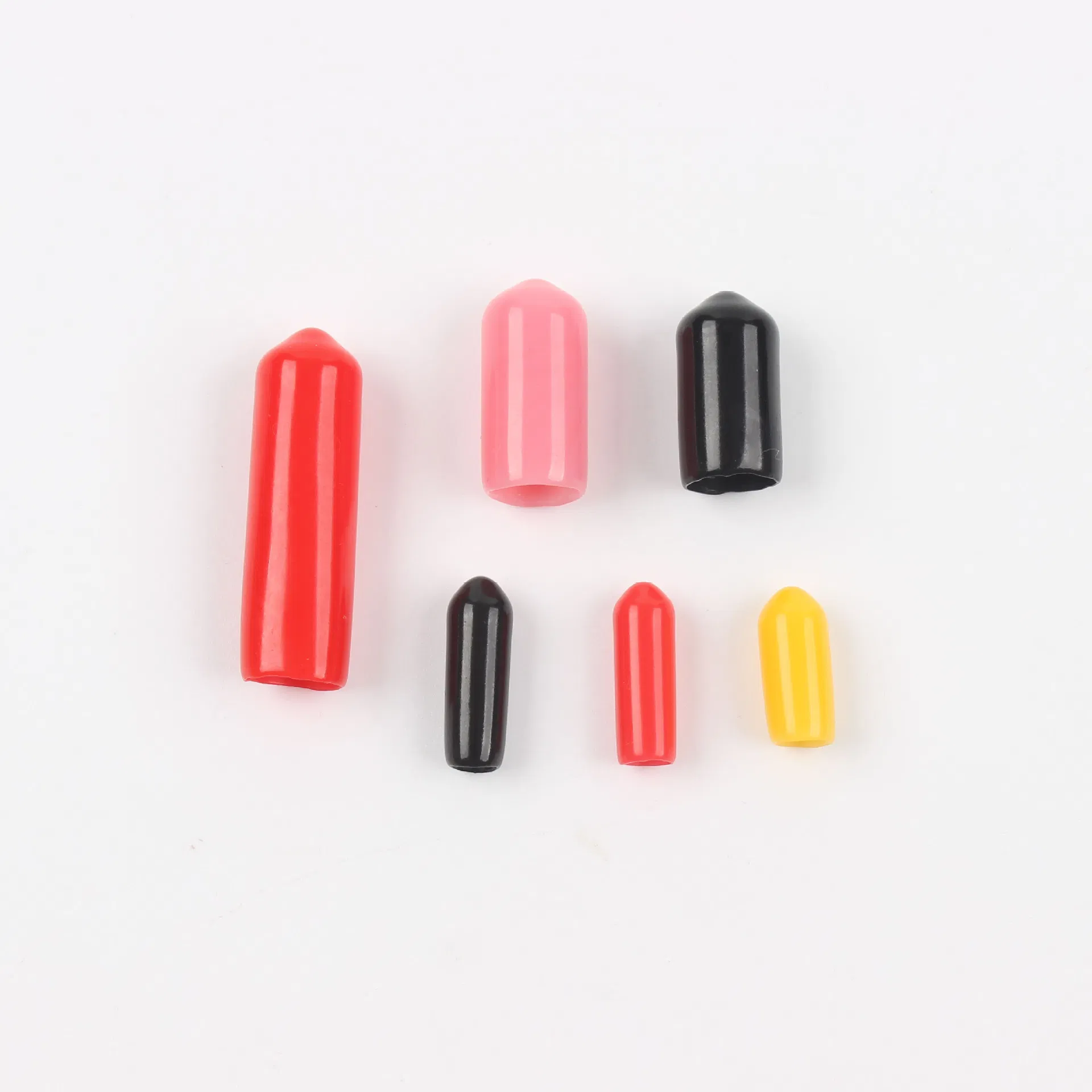 Colorful Push-on Caps Flexible Rubber End Caps Plastic Tube Cap