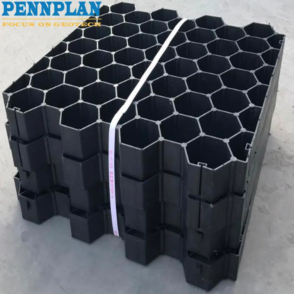 Greening Driveway Grid Paver Plastic Honeycomb Core Grid High Intensity Fire Lanes Grid