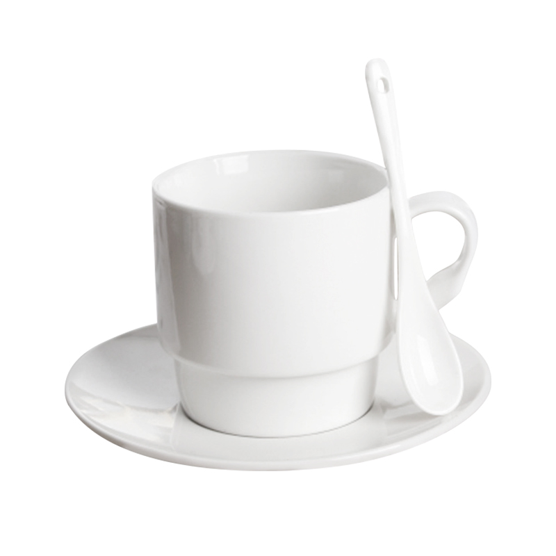 Wholesale European Porcelain Coffee Cups Tea Cup and Saucer Set Cappuccino Cup