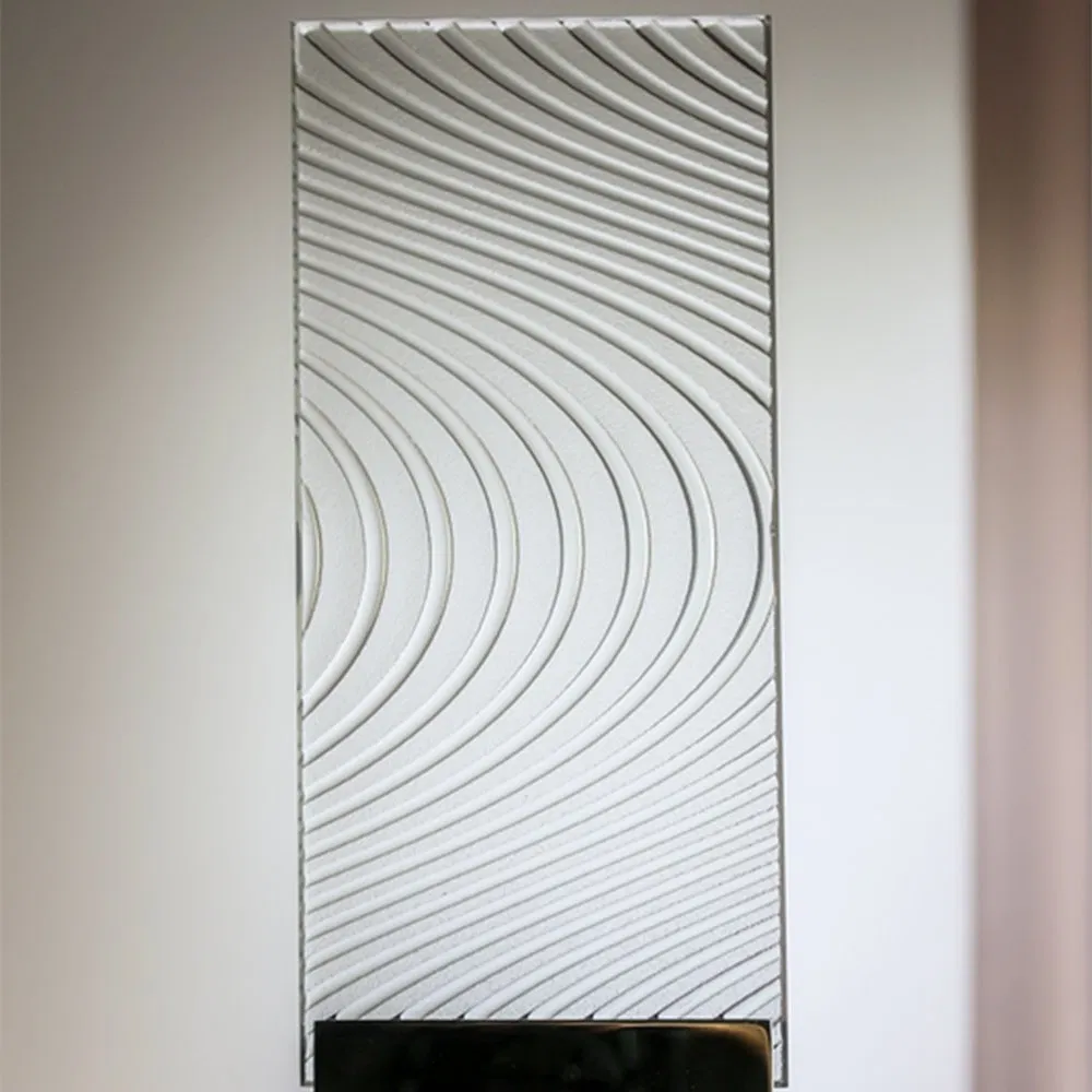 6mm Wholesale Fused Pattern Glass for Home Decoration (MR-SJ-2003)