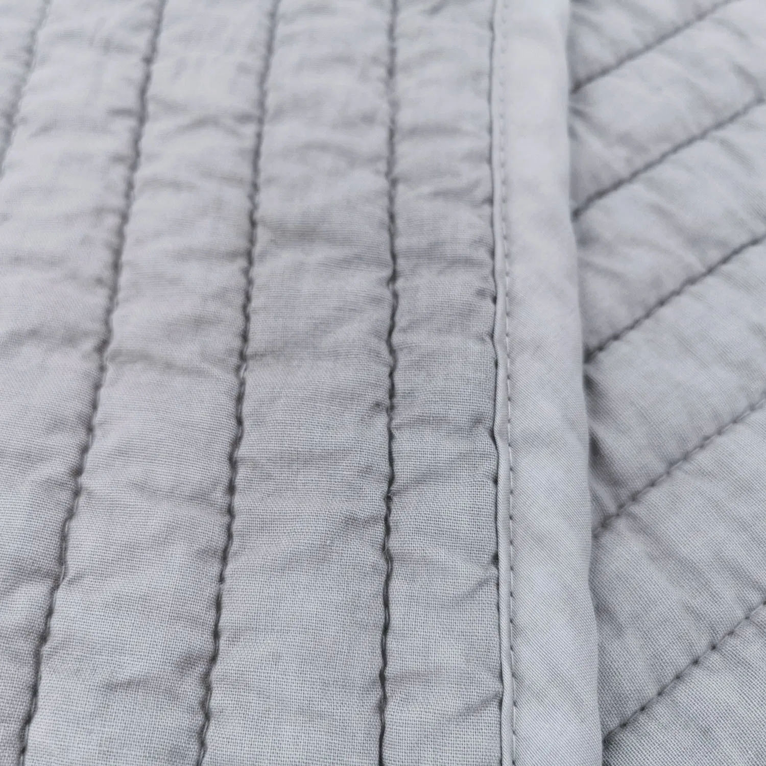 Super Soft Microfiber Cover Quilt Gray Stone Washed Quilt