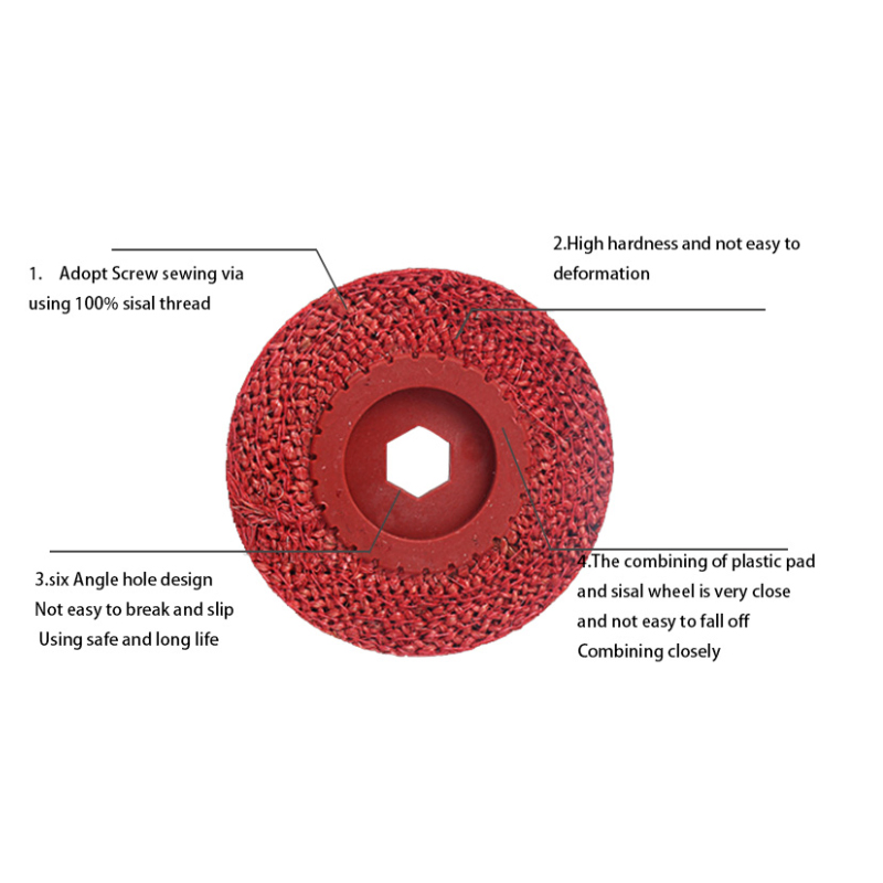 Полировальные круги 100 мм из красного льна для металла