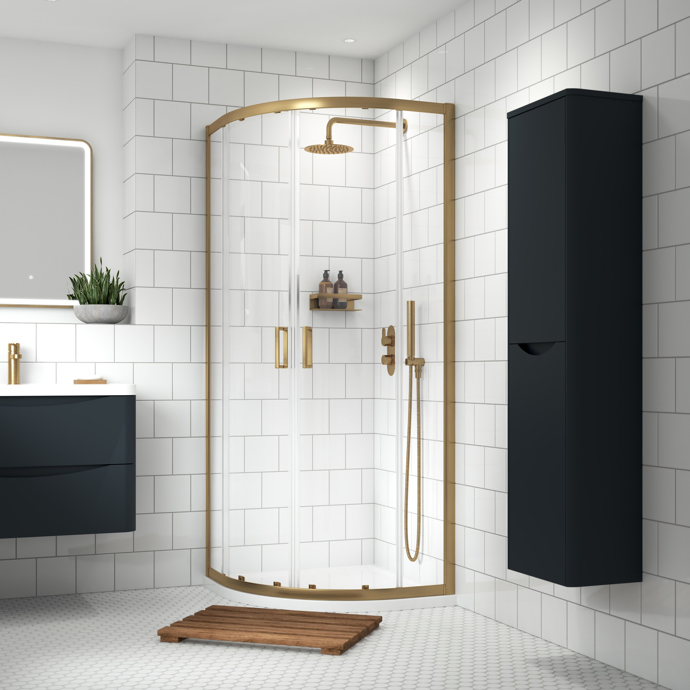Stylish Sliding Shower Enclosures with Tempered Glass Doors