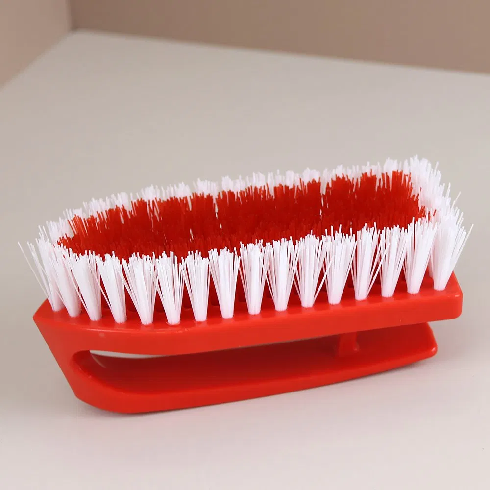 Jy8005 Ergonomic Hard Bristle Laundry Brush with Sturdy Body Construction Design