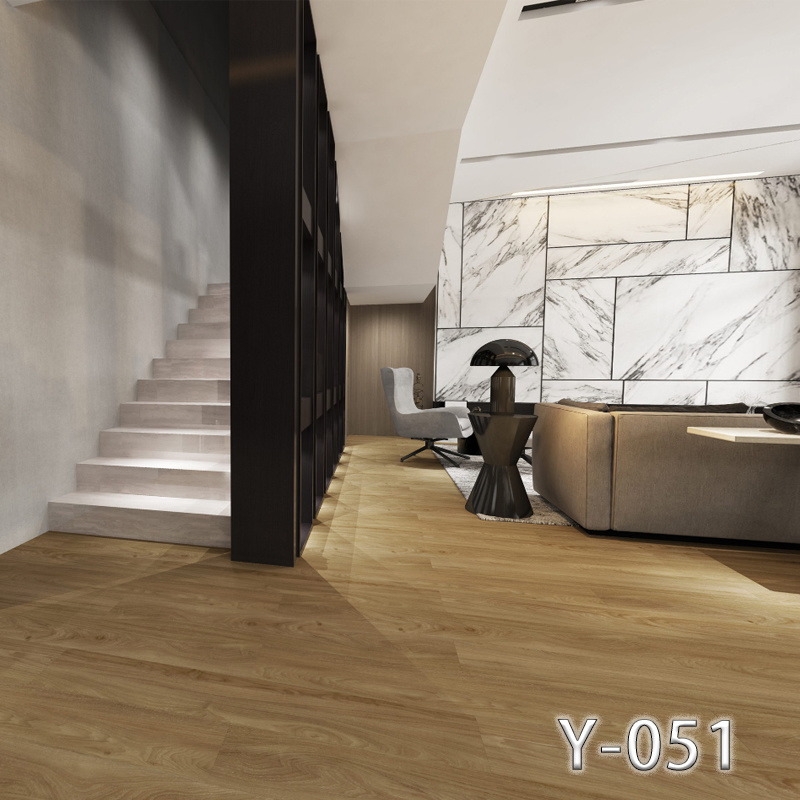 Spc Click Clock Floor Tile Wood Grain Color