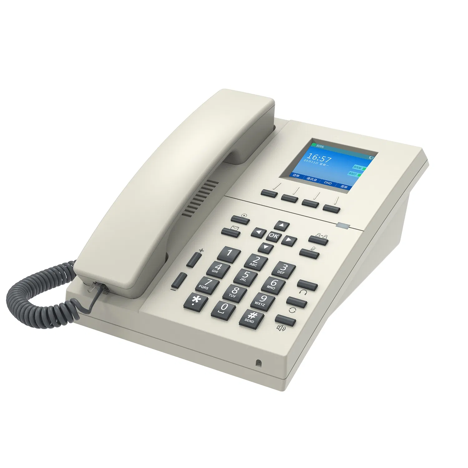 High Quality Color Screen Phone VoIP Phone WiFi & Poe Network IP Telephone