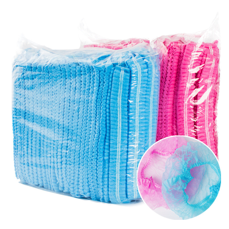 Disposable Nonwoven Hair Cover Clip Cap Strip Elastic Bouffant Cap