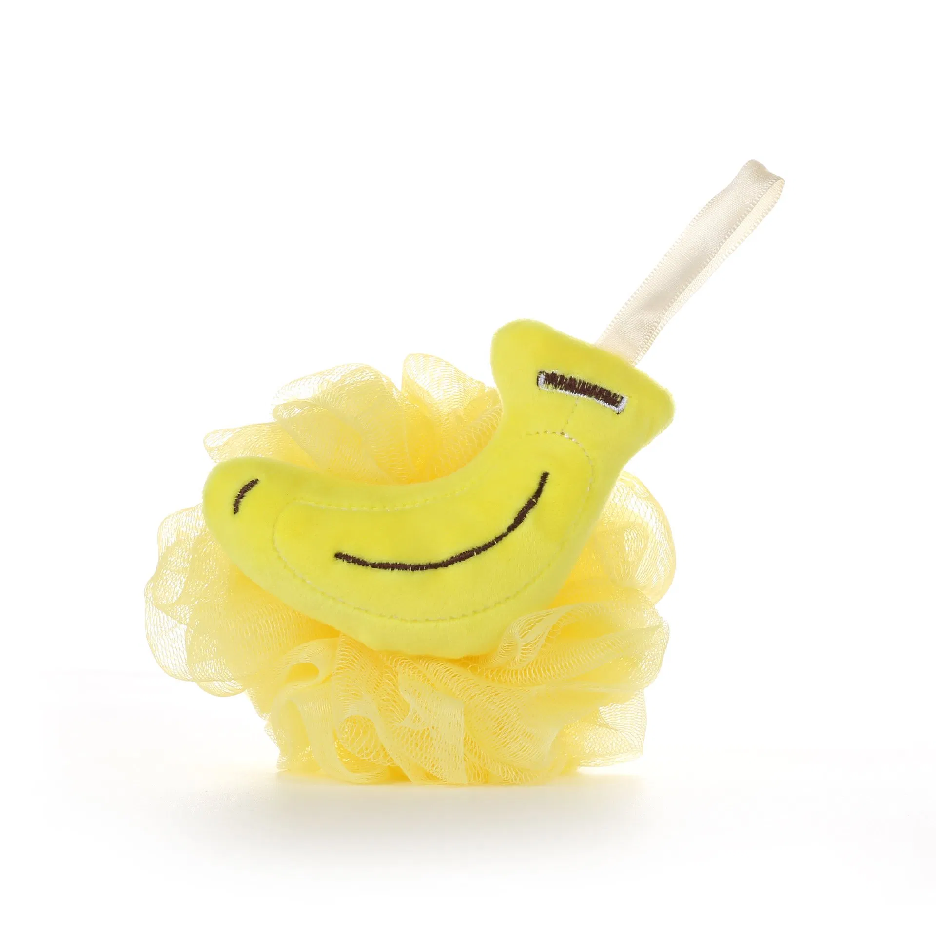Creative Yellow Banana and Pink Strawberry Cartoon Bath Puff